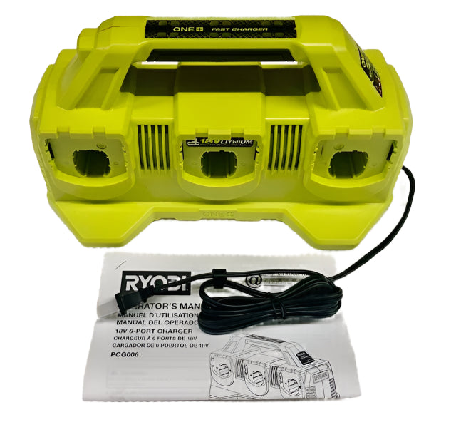 RYOBI ONE+ 18V 6-Port Fast Charger