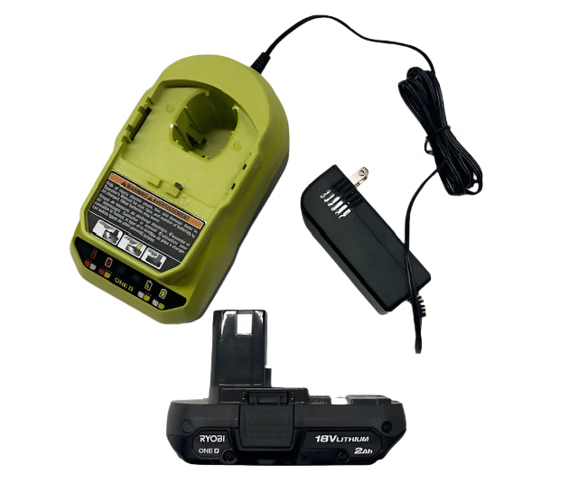RYOBI ONE+ 18V Lithium-Ion 2.0 Ah Compact Battery and Charger Starter Kit