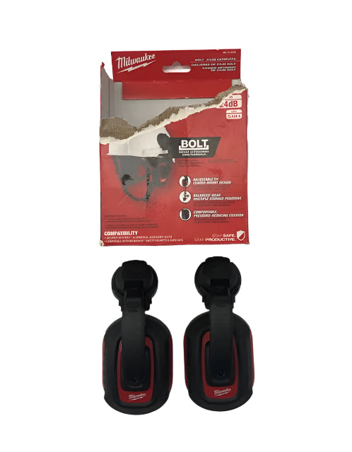 Milwaukee BOLT Earmuffs with Noise Reduction Rating of 24 dB