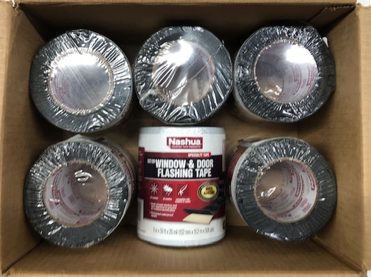 (6 Pack) Nashua Tape 6 in. x 50 ft. Window and Door Flashing Tape