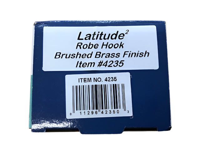 Gatco Latitude II Single Robe Hook in Brushed Brass
