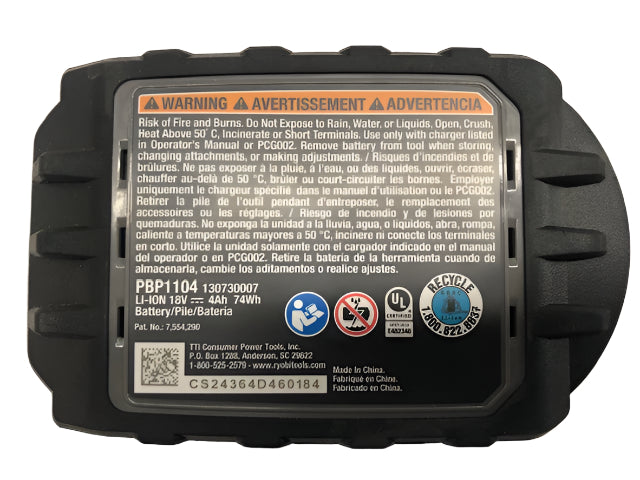 RYOBI ONE+ 18V 4.0 Ah Lithium-Ion HIGH PERFORMANCE EDGE Battery
