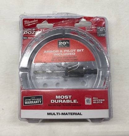 Milwaukee 6 in. Hole Dozer Bi-Metal Hole Saw with 3/8 in. Arbor and Pilot Bit