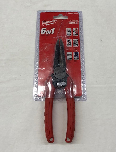 Milwaukee 7.75 in. Combination Electricians 6-in-1 Wire Stripper/Cutter Pliers