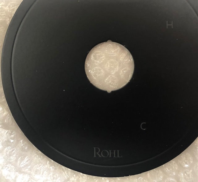 ROHL 189084MB ROUND FACEPLATE ESCUTCHEON ONLY WITH MODERN ETCHING