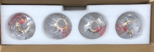 Zevni Modern DIY Vanity Light, 30 in. 4-Light Brass Gold Bathroom Vanity Light, Transitional Globe Seeded Glass Bath Light