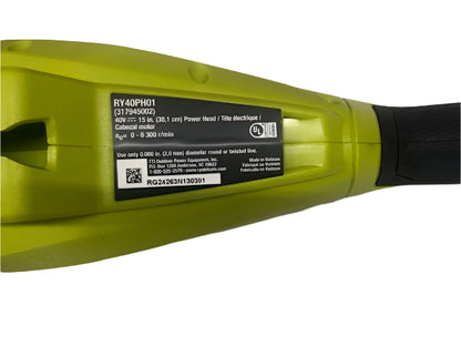 RYOBI 40V 15 in. Expand-It Cordless Battery Attachment Capable String Trimmer with 4.0 Ah Battery and Charger