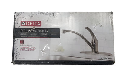 Delta Foundations Single-Handle Standard Kitchen Faucet in Stainless