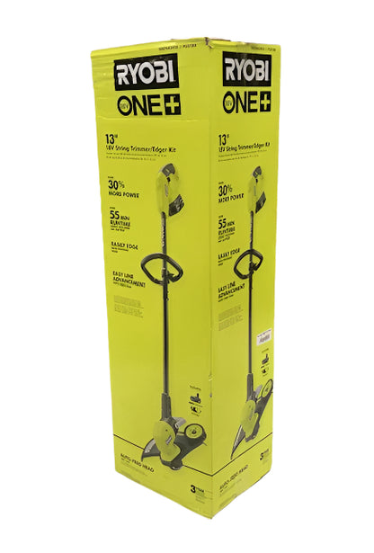 RYOBI ONE+ 18V 13 in. Cordless Battery String Trimmer/Edger with 4.0 Ah Battery and Charger