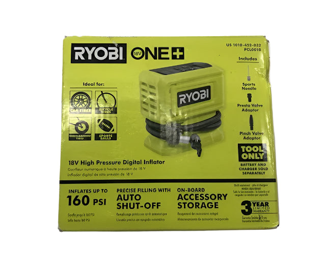 RYOBI ONE+ 18V Cordless High Pressure Inflator (Tool Only) (Copy)