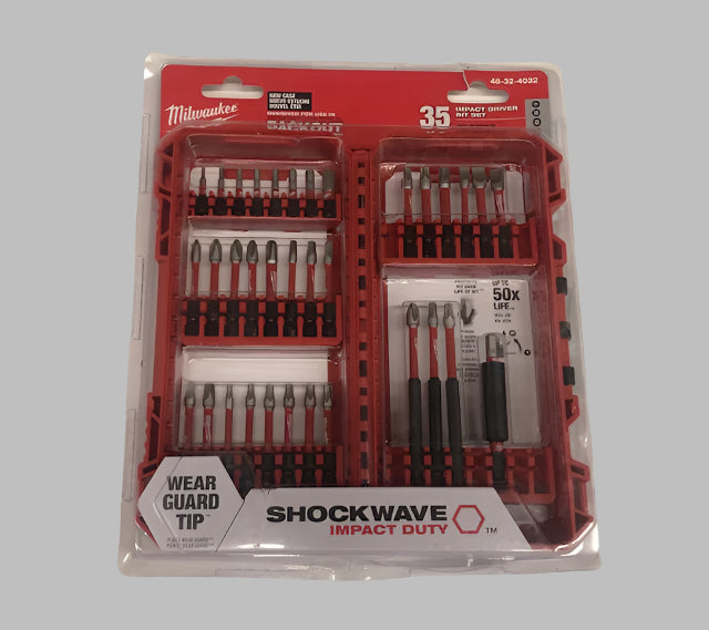 Milwaukee SHOCKWAVE Impact Duty Alloy Steel Screw Driver Bit Set (35-Piece)