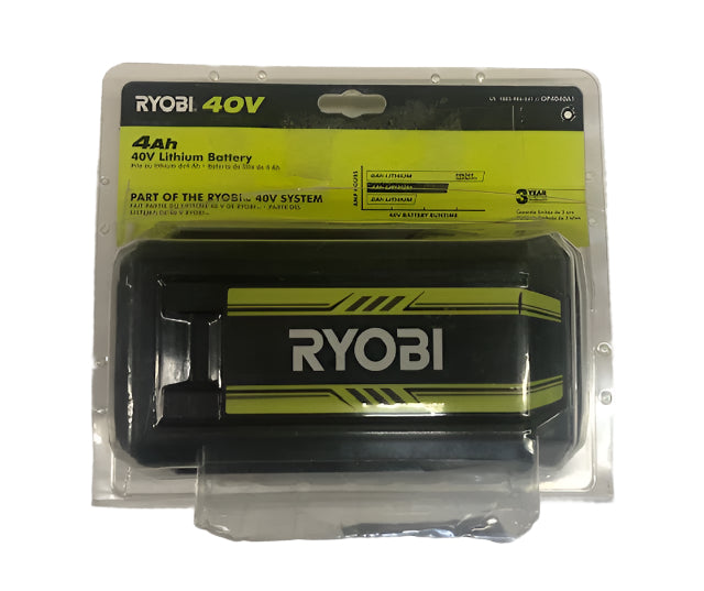 RYOBI 40V Lithium-Ion 4.0 Ah Battery