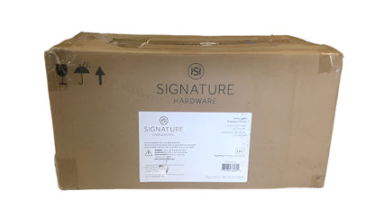 Signature Hardware 949662 Milldale Single Light 6" Chrome Wall Sconce