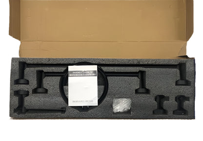 FUNKOL Bathroom Wall-Mounted 6-Piece Set w/ Super Load-Bearing Capacity in Black