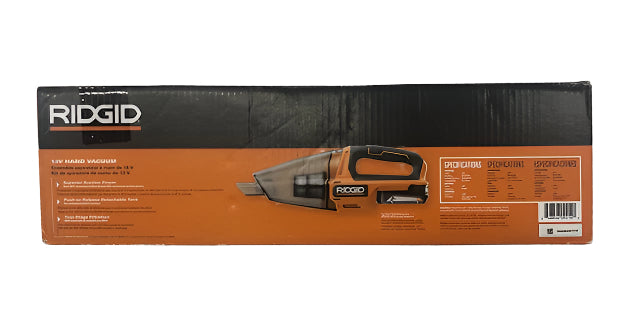 RIDGID 18V Cordless Hand Vacuum Kit with 2.0 Ah Battery and Charger