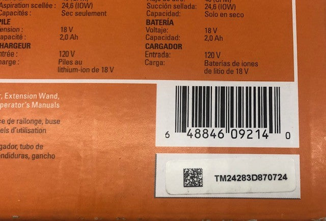 RIDGID 18V Cordless Hand Vacuum Kit with 2.0 Ah Battery and Charger