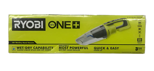 RYOBI ONE+ 18V Cordless Wet/Dry Hand Vacuum (Tool Only)