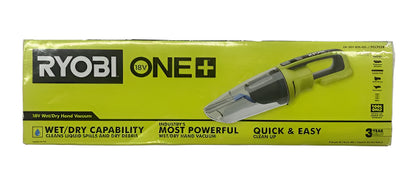 RYOBI ONE+ 18V Cordless Wet/Dry Hand Vacuum (Tool Only)