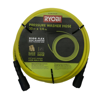 RYOBI 1/4 in. x 35 ft. 3,300 PSI Pressure Washer Replacement Hose