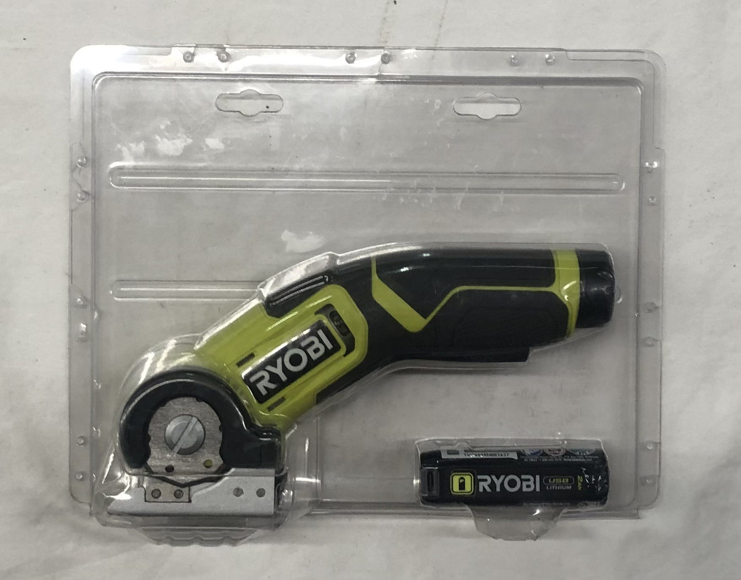 RYOBI USB Lithium Power Cutter Kit with 2.0 Ah USB Lithium Battery and Charging Cable