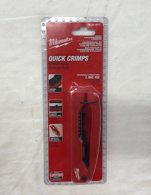 Milwaukee Coax Compression Crimper