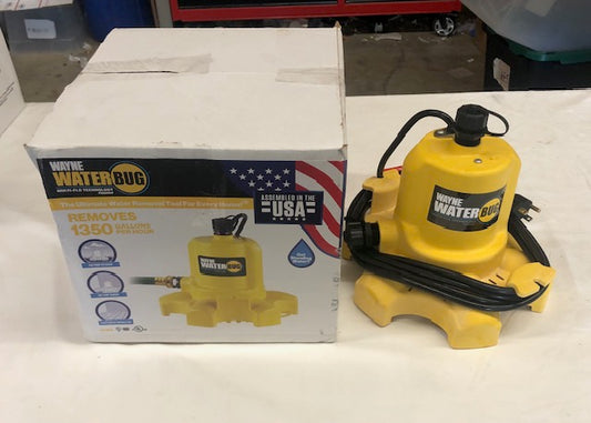 Wayne 1/6 HP WaterBUG Submersible Utility Pump with Multi-Flo Technology