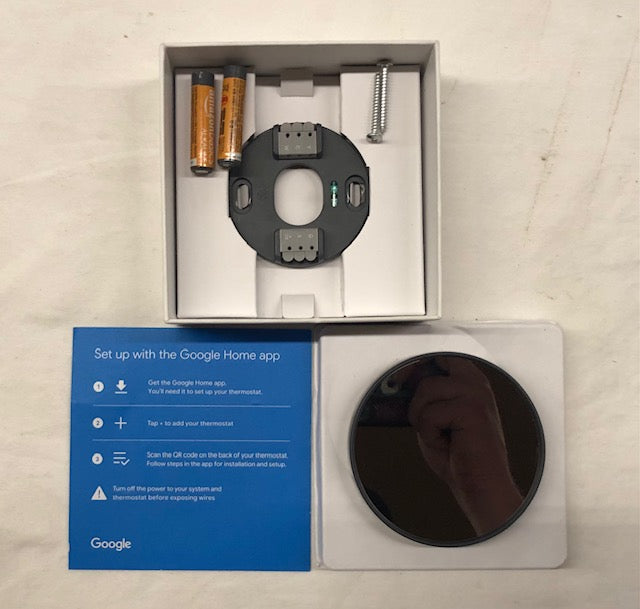 Google Nest Thermostat - Smart Programmable Wi-Fi Thermostat - Charcoal