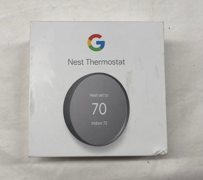 Google Nest Thermostat - Smart Programmable Wi-Fi Thermostat - Charcoal