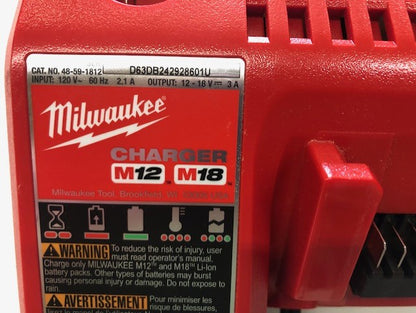Milwaukee M12 and M18 12-Volt/18-Volt Lithium-Ion Multi-Voltage Battery Charger