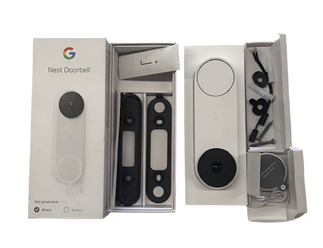 Google Nest Doorbell (Wired, 2nd Gen) - Snow