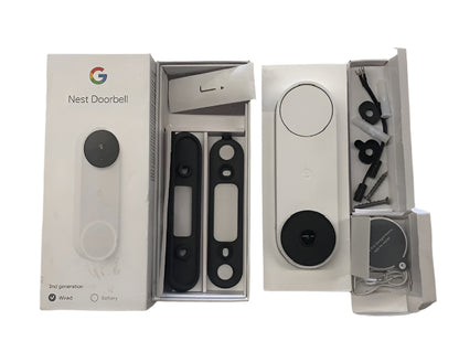 Google Nest Doorbell (Wired, 2nd Gen) - Snow