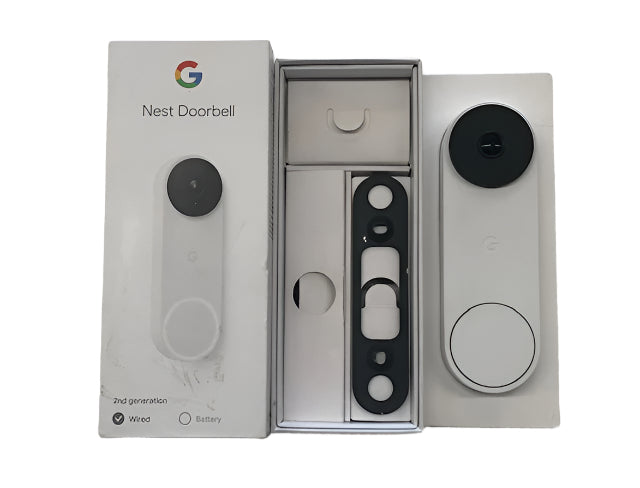 Google Nest Doorbell (Wired, 2nd Gen) - Snow