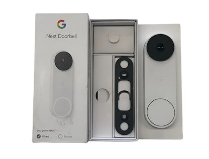 Google Nest Doorbell (Wired, 2nd Gen) - Snow