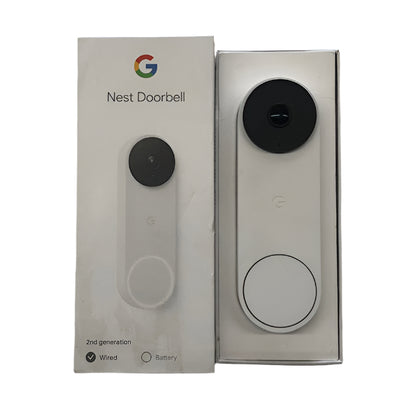 Google Nest Doorbell (Wired, 2nd Gen) - Snow
