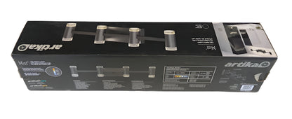 Artika Mist 27 in. 4 Light Black Modern Integrated LED 5 CCT Vanity Light Bar for Bathroom
