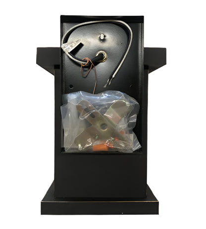 Bel Air Lighting Santa Cruz 2-Light Weathered Bronze Outdoor Wall Light Fixture with Seeded Glass