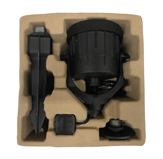 Hampton Bay 75-Watt Equivalent Low Voltage Black LED Outdoor Landscape Flood Light Powered by Hubspace