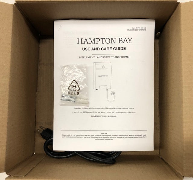 Hampton Bay Smart 200 Watt Landscape Lighting Transformer with Dusk to Dawn Operation Powered by Hubspace
