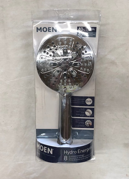 MOEN HydroEnergetix 8-Spray Wall Mount Handheld Shower Head 1.75 GPM in Chrome
