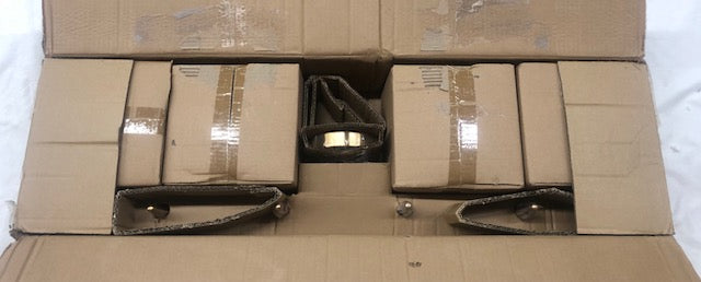 Uolfin 28.7 in. 4-Light Black and Electroplated Copper Vanity Light with Metal Shade