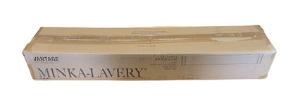 Minka Lavery Vantage 36 in. 1-Light Black CCT LED Vanity Light Bar with White Acrylic Shade