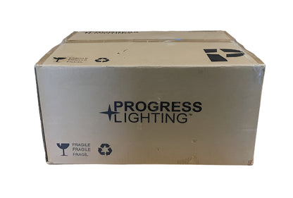 Progress Lighting Hillcrest 4-Light 13 in. Matte Black Modern Farmhouse Foyer Light for Halls