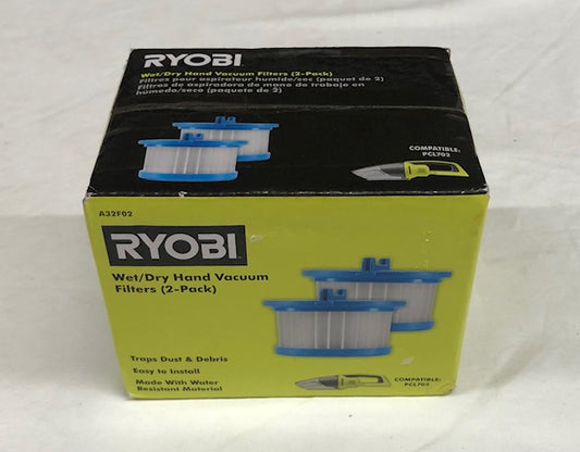RYOBI Wet/Dry Hand Vacuum Filter (2-Pack) for PCL702