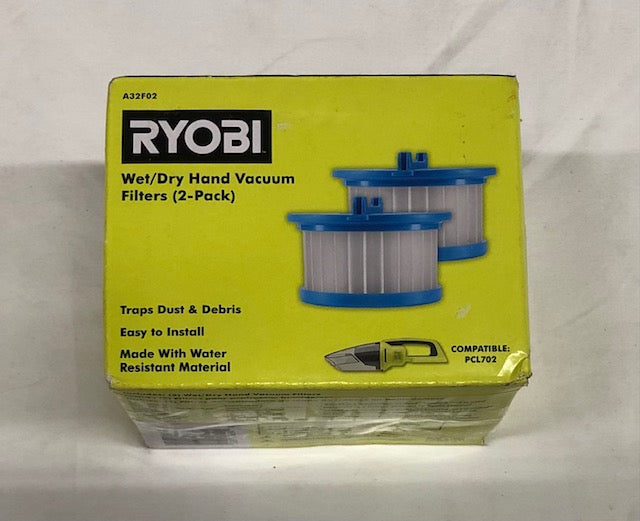 RYOBI Wet/Dry Hand Vacuum Filter (2-Pack) for PCL702