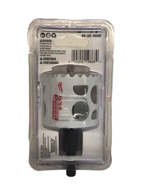 Milwaukee 2-1/8 in. Hole Dozer Bi-Metal Hole Saw with 3/8 in. Arbor & Pilot Bit