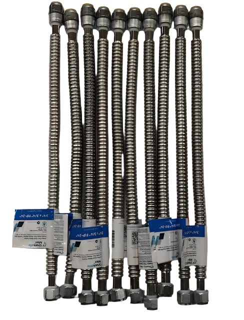 10-Pack SharkBite Max 3/4 in. Push-to-Connect x 3/4 in. FIP x 24 in. Corrugated Stainless Steel Water Heater Connector