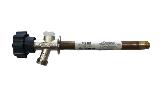 Prier Products 1/2 in. x 8 in. Brass MPT x SWT Half-Turn Frost Free Anti-Siphon Outdoor Sillcock Valve