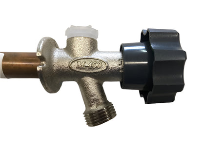 Prier Products 1/2 in. x 8 in. Brass MPT x SWT Half-Turn Frost Free Anti-Siphon Outdoor Sillcock Valve