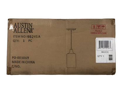 Austin Allen 9B241A Pendant, Urban 1-light Burnished Bronze Pendant