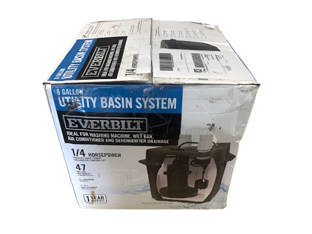 Everbilt 1/4 HP Pre-Plumbed Sink Tray System Sump Pump